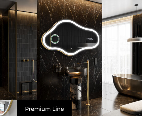 Espejo de baño LED de forma irregular C222 #4