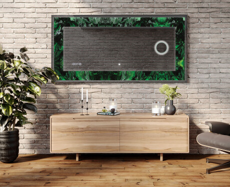 Espejo con luz decorativos pared - Malachite Magic #5