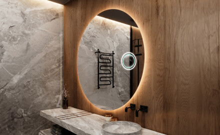 Espejo pared redondo con LED L82