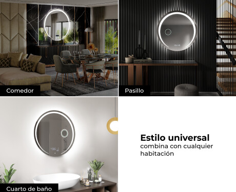 Espejo pared redondo con LED L98 #7