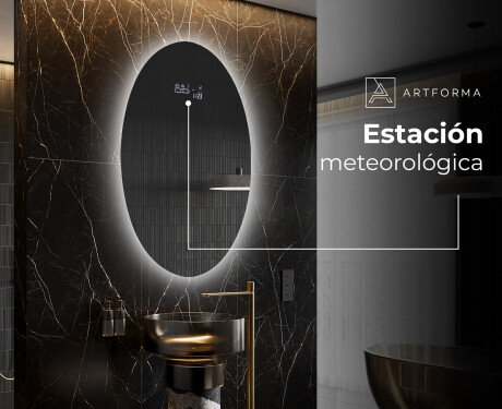 Espejo ovalado baño con luz L226 - Vertical #6
