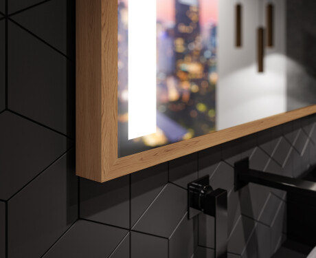 Rectangular espejo vintage con luz LED - FrameLine L02 #3