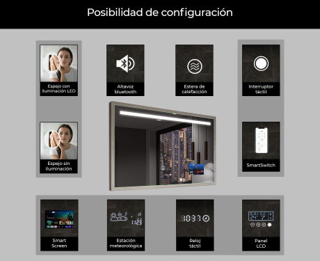 Marco espejo baño con LED - FrameLine L12 #7