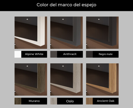 Rectangular espejo vintage con luz LED - FrameLine L128 #2