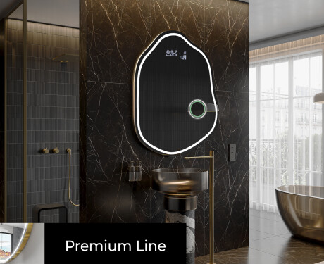 Espejo de baño LED de forma irregular E223 #4